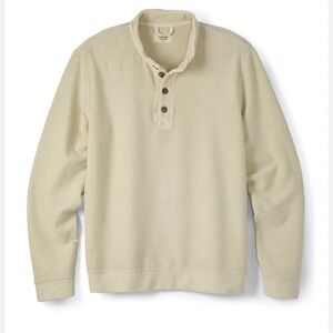 Marine Layer Cream Henley Sweatshirt